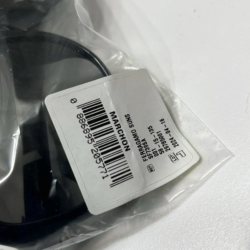 SOLD! SALVATORE FERRAGOMO BLACK SUNGLASSES NWT - Picture 14 of 16